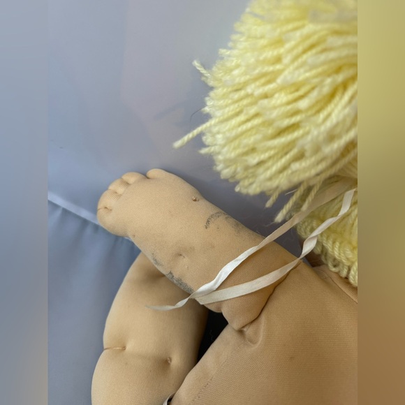 Vintage 1980’s Cabbage Patch Kid Jesmar Spain Lemon Double Pony Blue Eyes HM2 - Picture 14 of 15